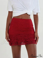 Delicate Blossom Transparent Frills Skirt