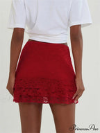 Delicate Blossom Transparent Frills Skirt