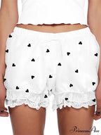Delicate Heart Ribbon Bloomer Short