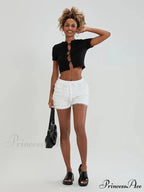 Delicate Ribbon Layered Bloomer Short