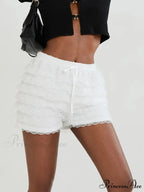 Delicate Ribbon Layered Bloomer Short