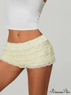 Delicate Tiered Frill Fitted Mini