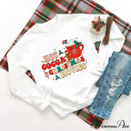 Delicious Hot Cocoa Chocolates Cake Printed Christmas Hoodie