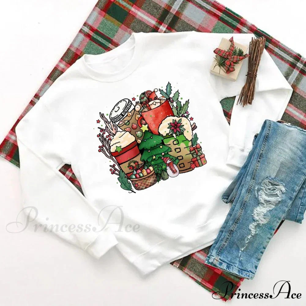 Delicious Hot Cocoa Chocolates Cake Printed Christmas Hoodie