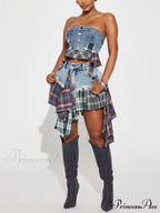 Denim Charming Patchwork Jeans