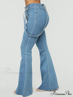 Denim Cutout Graceful Bodycon Mini Dress