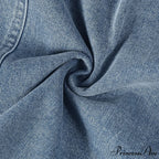 Denim Dreams Stylish Lace-Up Mini Dress