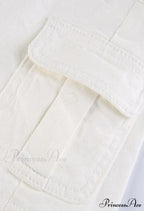 Denim Ripped Graceful Slit Tassels Skirt