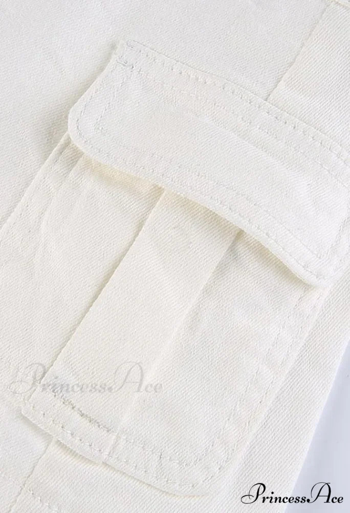 Denim Ripped Graceful Slit Tassels Skirt