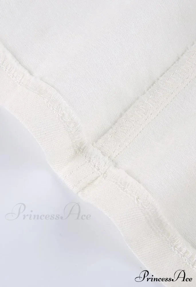 Denim Ripped Graceful Slit Tassels Skirt