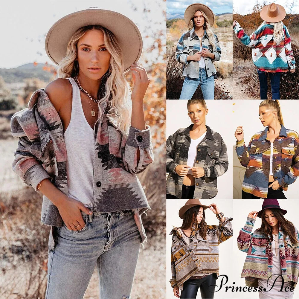 Denim Stitched Wool Coat