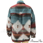 Denim Stitched Wool Coat