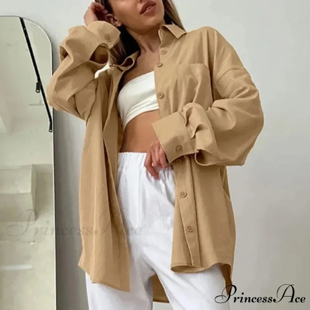 Dense Baggy Cotton Top Graceful Fall Top