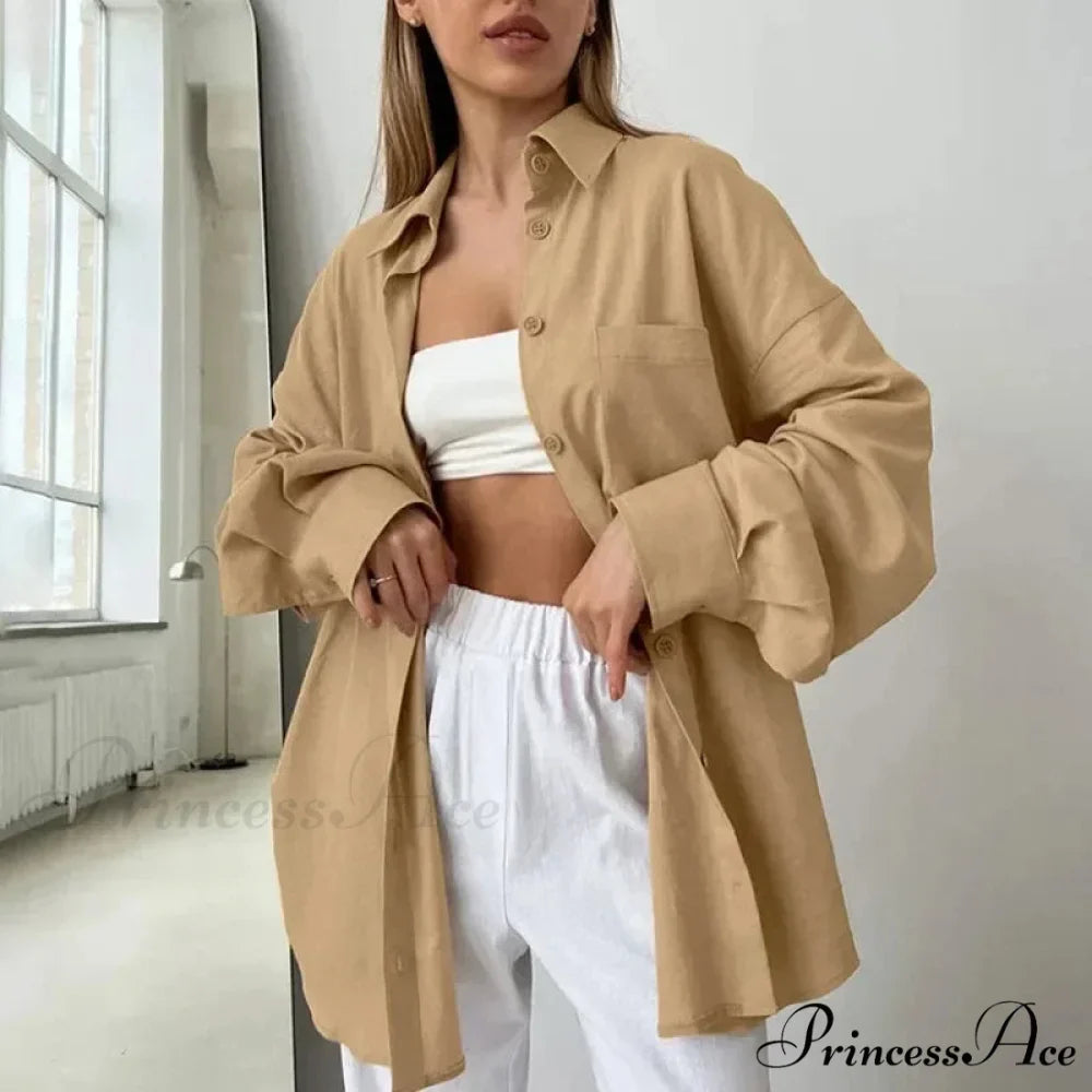 Dense Baggy Cotton Top Graceful Fall Top