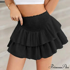 Dense Elevated Waist Gathered Skirt