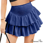 Dense Elevated Waist Gathered Skirt