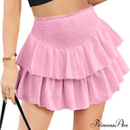 Dense Elevated Waist Gathered Skirt