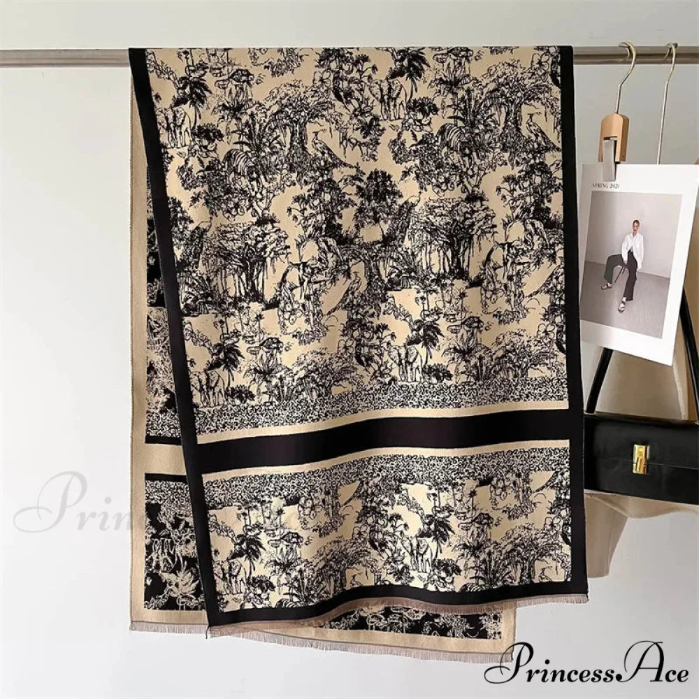 Dense Wool Blanket Winter Scarf