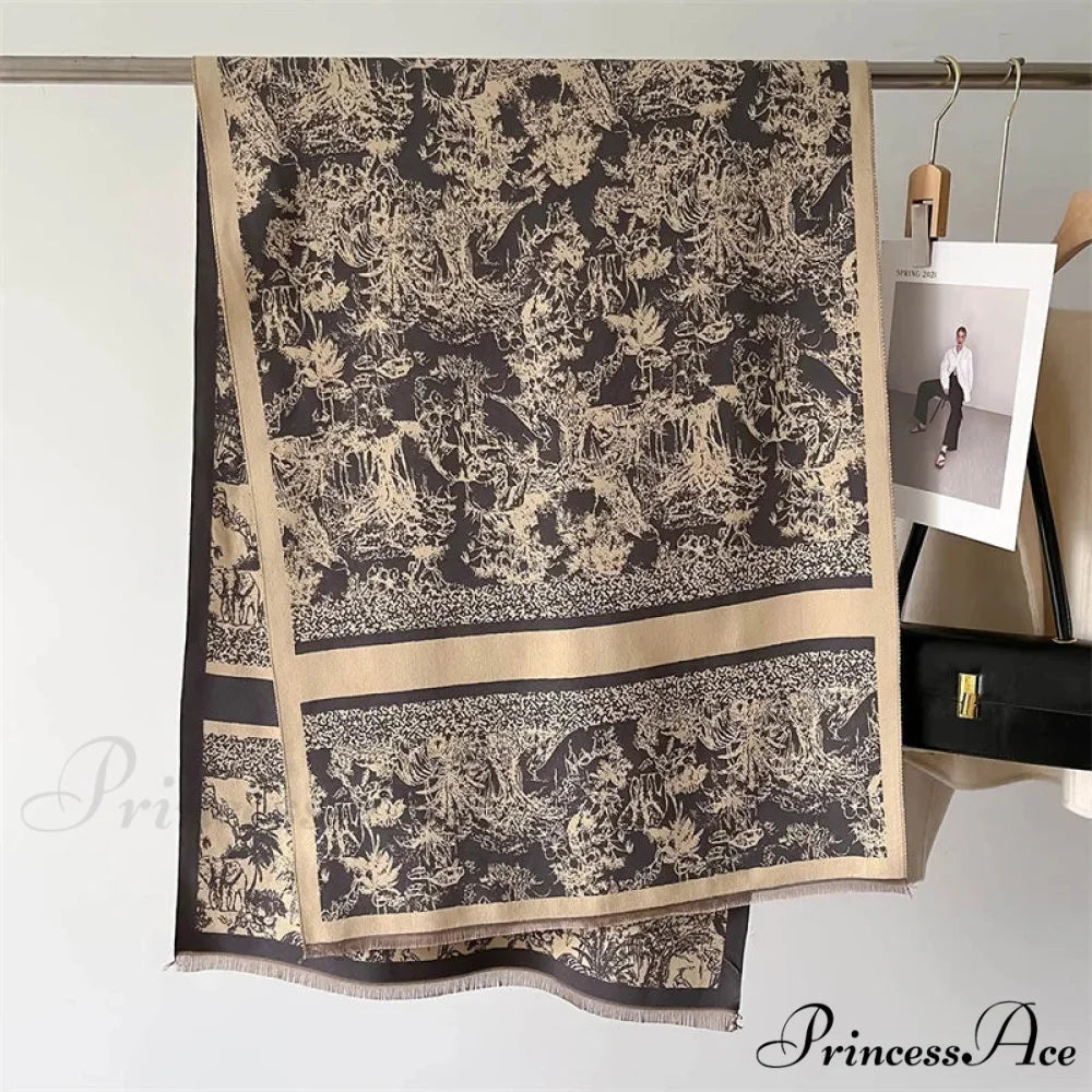 Dense Wool Blanket Winter Scarf