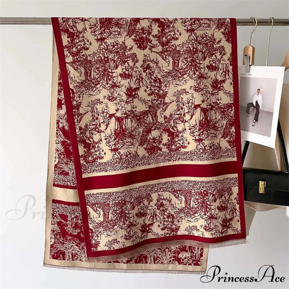 Dense Wool Blanket Winter Scarf