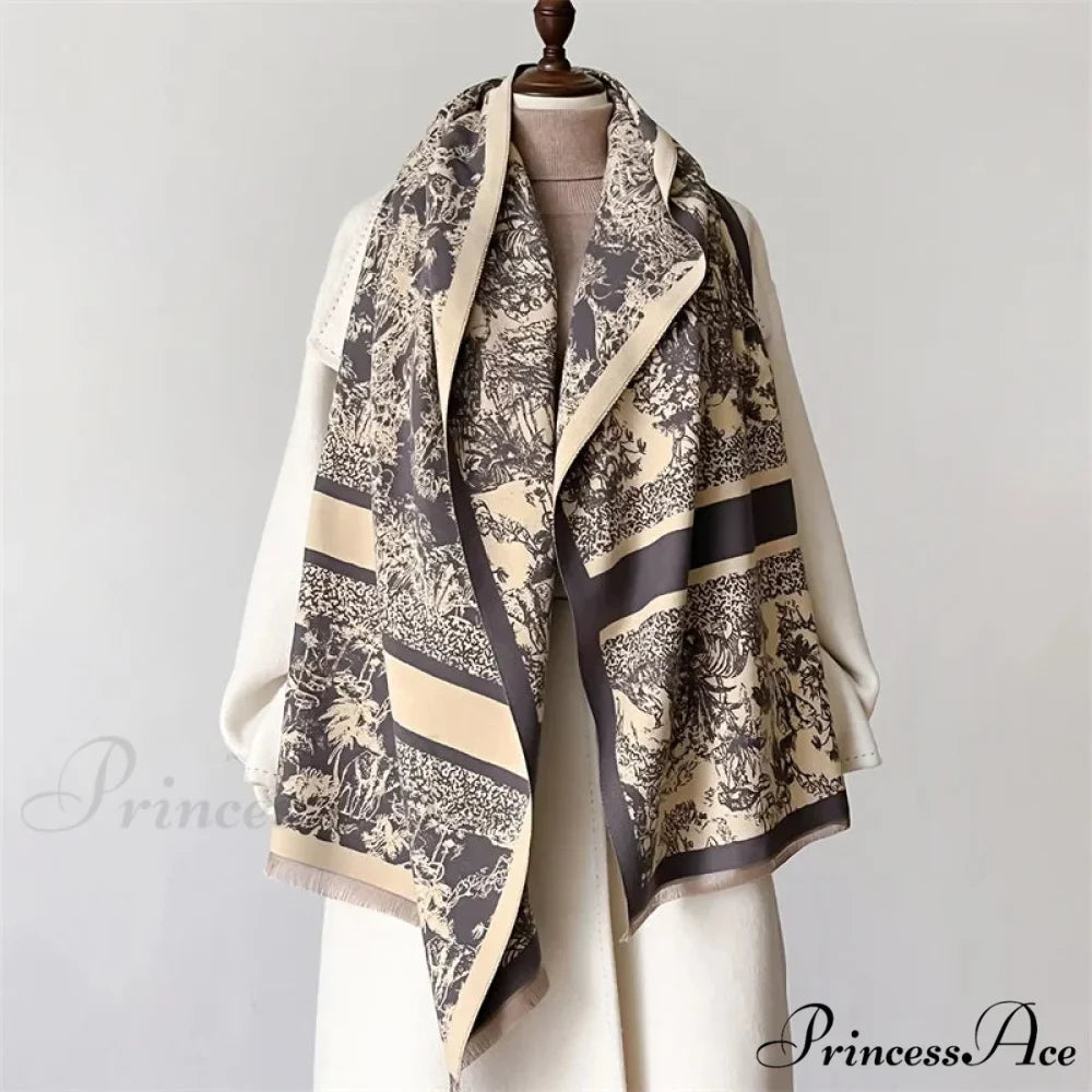 Dense Wool Blanket Winter Scarf