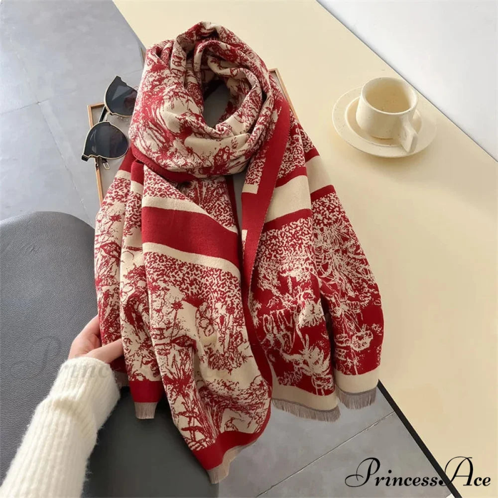 Dense Wool Blanket Winter Scarf