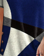 Design Geometric Contrast T-shirt