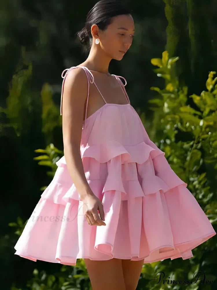 Dessert Throat High-Waisted Mini Dress