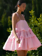 Dessert Throat High-Waisted Mini Dress