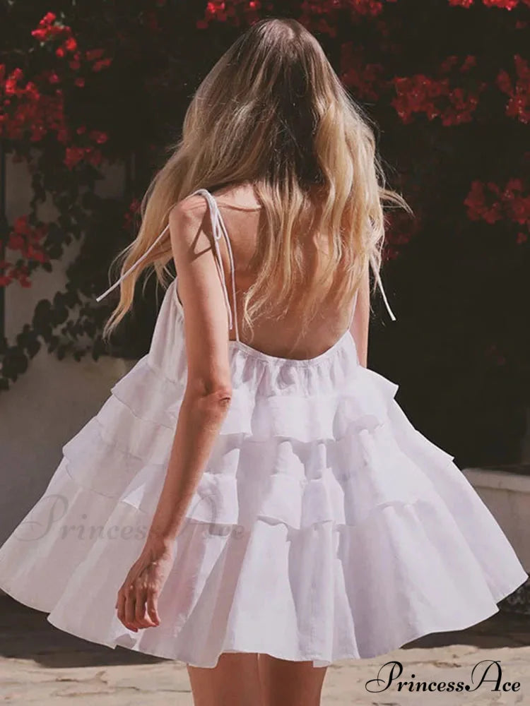 Dessert Throat High-Waisted Mini Dress