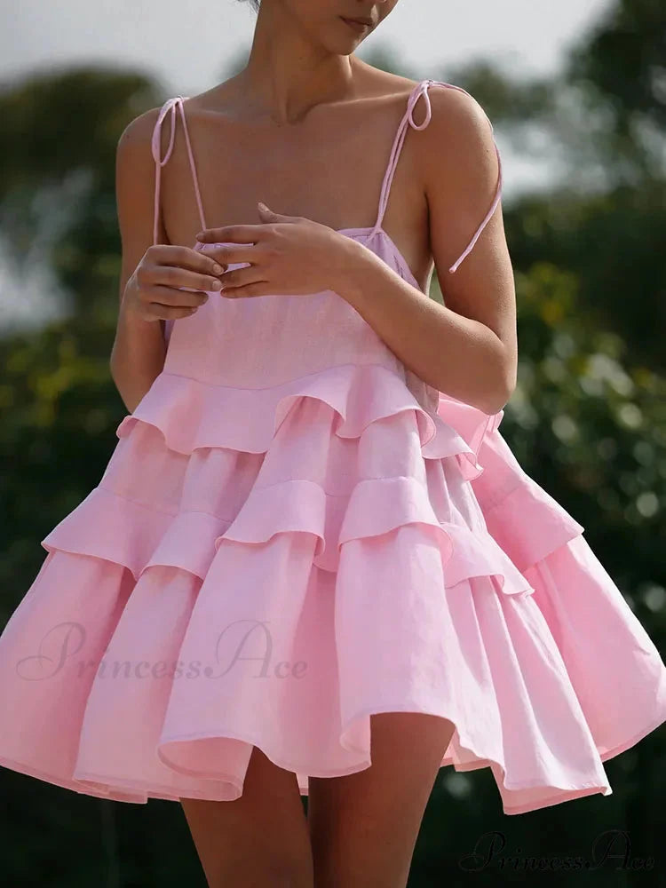 Dessert Throat High-Waisted Mini Dress