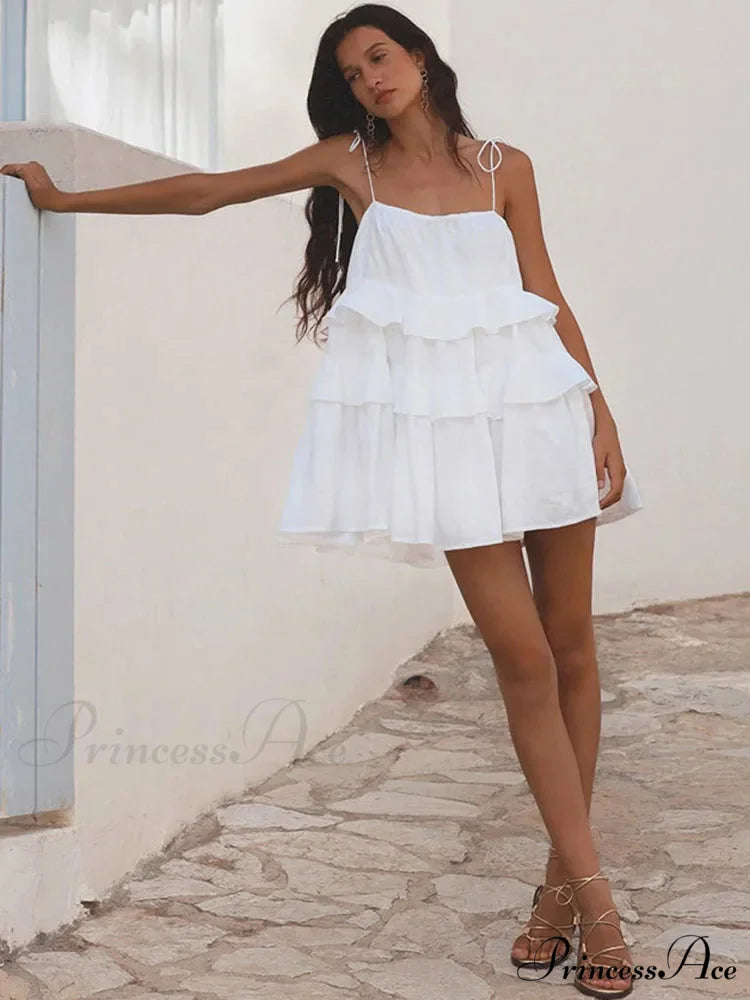 Dessert Throat High-Waisted Mini Dress