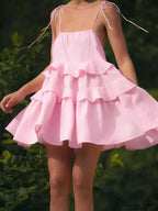 Dessert Throat High-Waisted Mini Dress