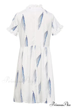 Dew Shoulder White Trendy Ankle Length Dress