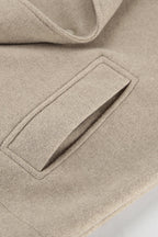 Thick Wool Blend Commuter Coat