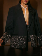 Diamond Blazer Two-Piece Suit Coat