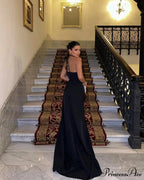 Diamonds Flowers Deep V-Neck Party Dress