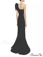 Diana Formal One Charming Shoulder Ruffle Dress