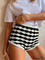 Different Color Knit Lounge Short