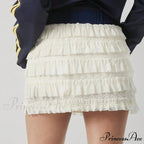 Differentiate Lace Tiered Frills Skirt