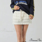 Differentiate Lace Tiered Frills Skirt