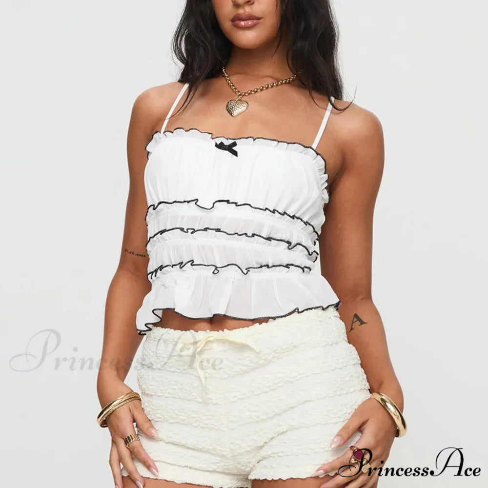 Differentiated Tiered Crop Top