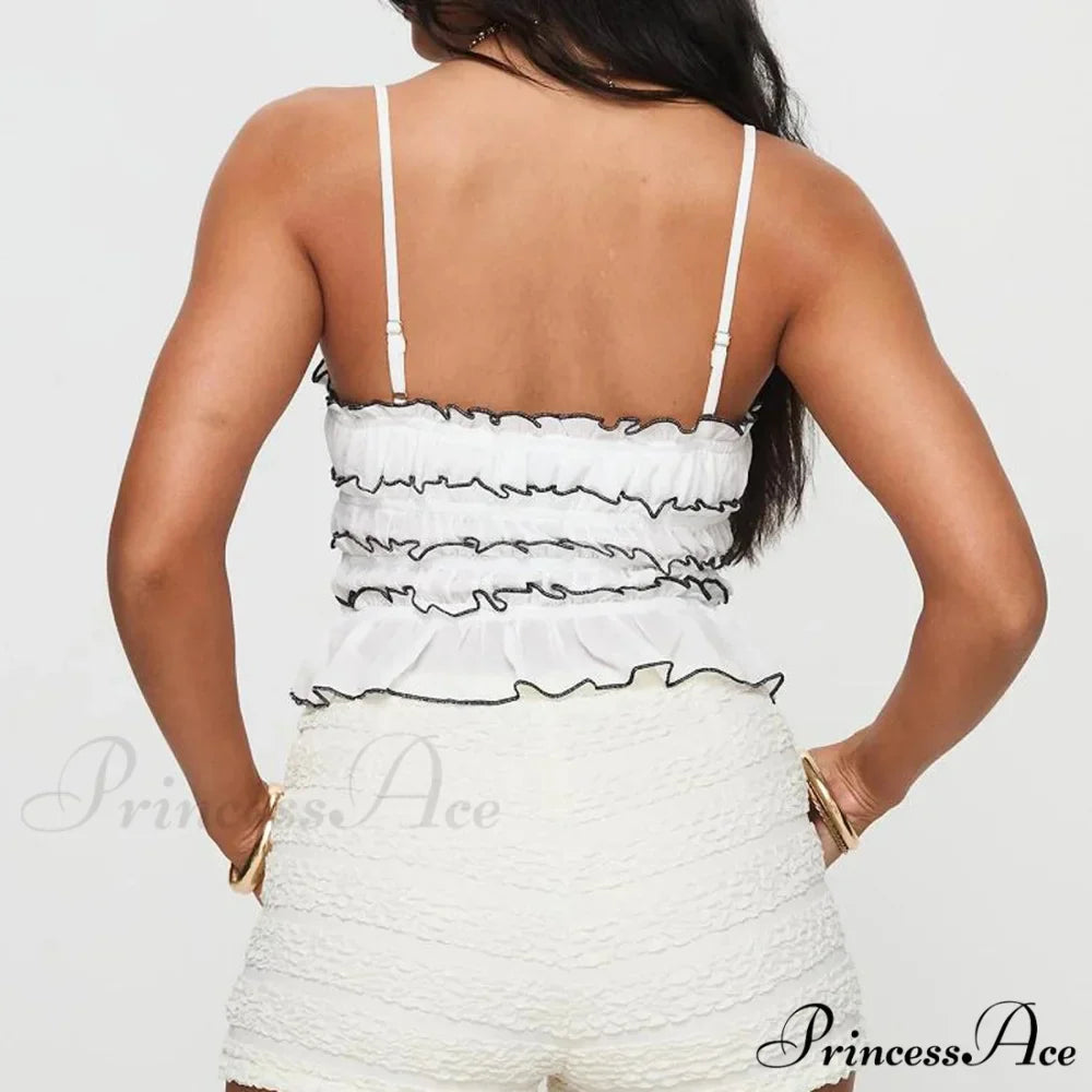 Differentiated Tiered Crop Top