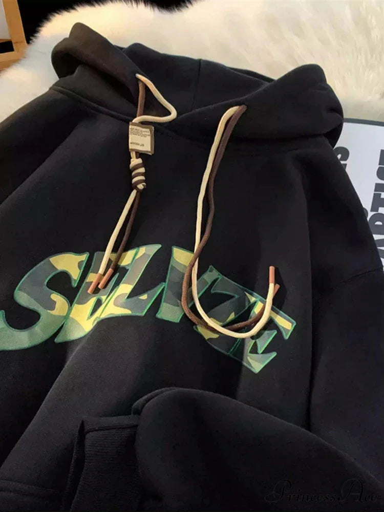 Disguise Correspondence Print Rebel Y2K Hoodie