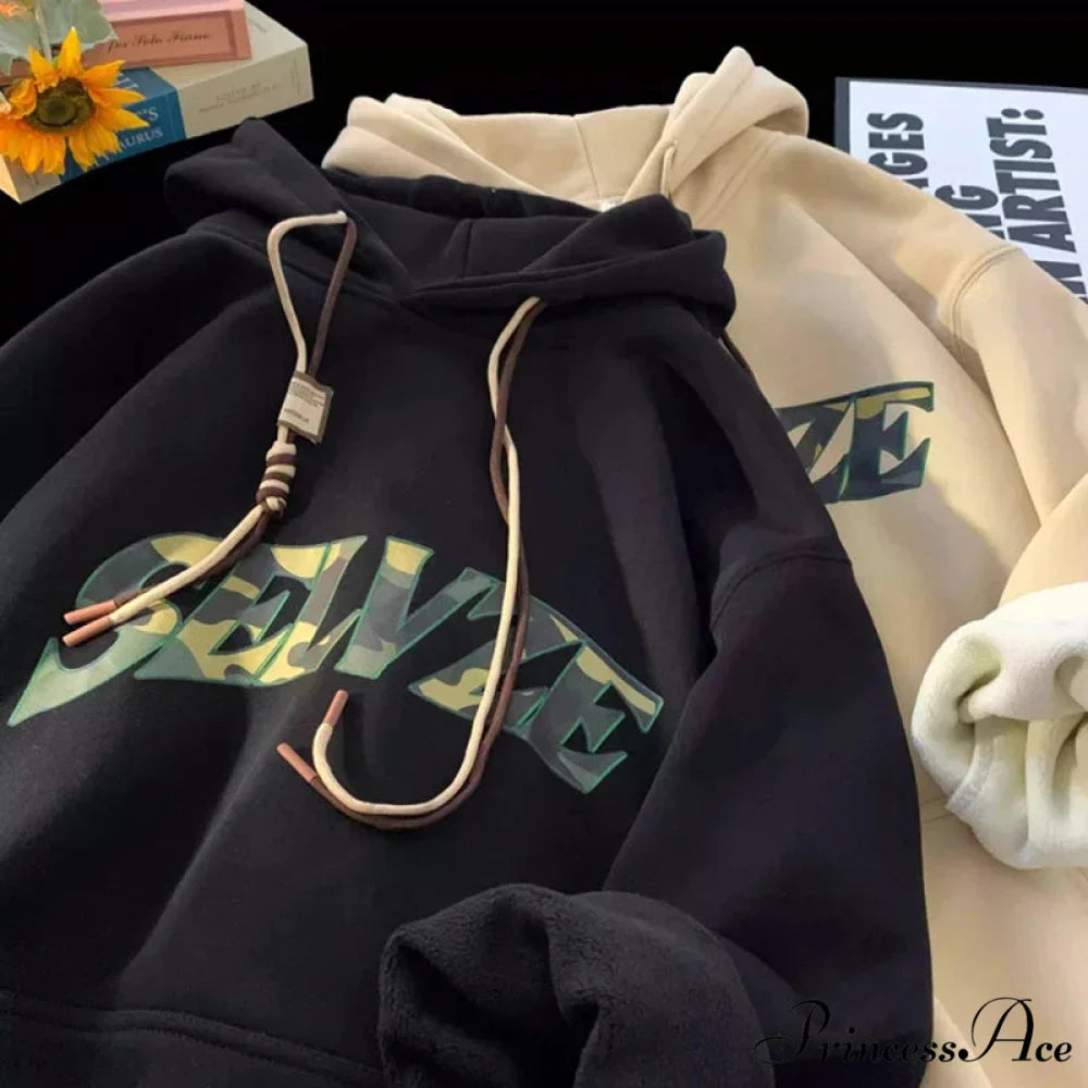 Disguise Correspondence Print Rebel Y2K Hoodie