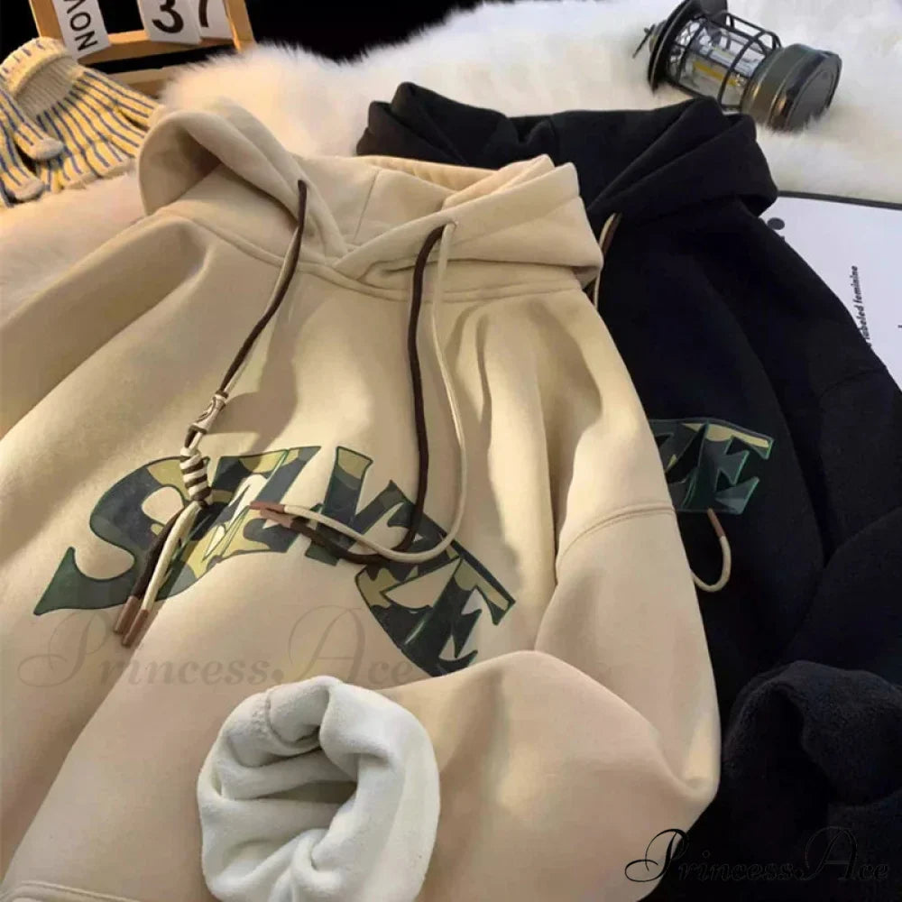 Disguise Correspondence Print Rebel Y2K Hoodie