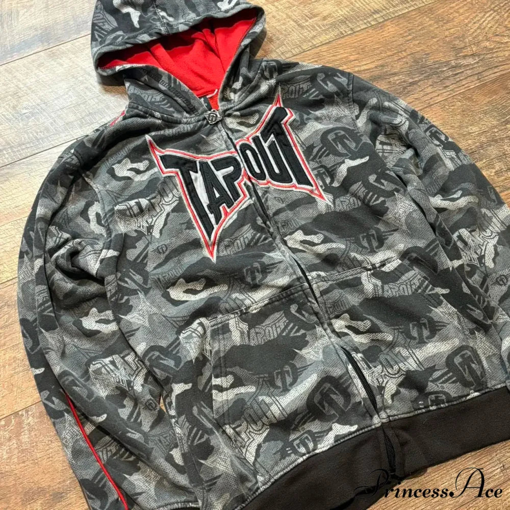 Disguise Zip Fastener Hooded Sweatshirt