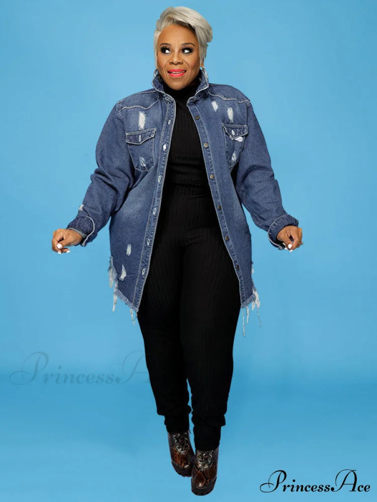 Distressed Crochet Graceful Knit Sweater