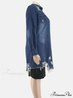 Distressed Crochet Graceful Knit Sweater