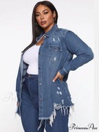 Distressed Crochet Graceful Knit Sweater